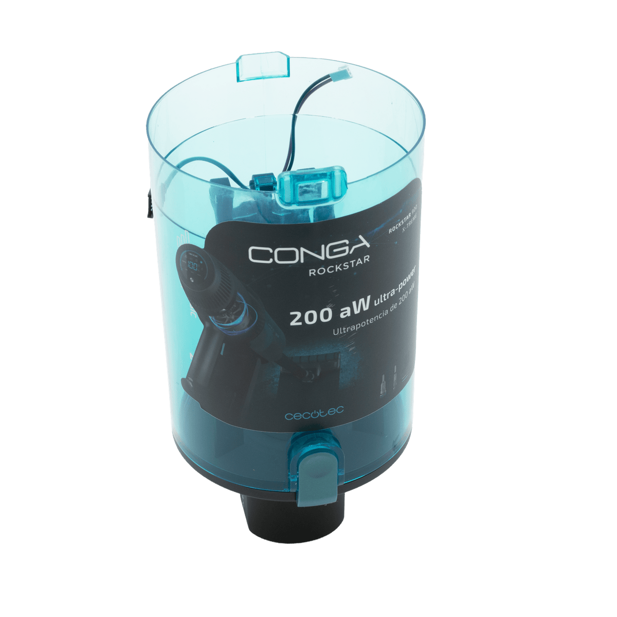 Repuesto original Cecotec para DEPOSITO DE POLVO ASPIRADOR VERTICAL ROCKSTAR 900 ULTIMATE ERGOFLEX REF: 92674 SKU 92674-M02
