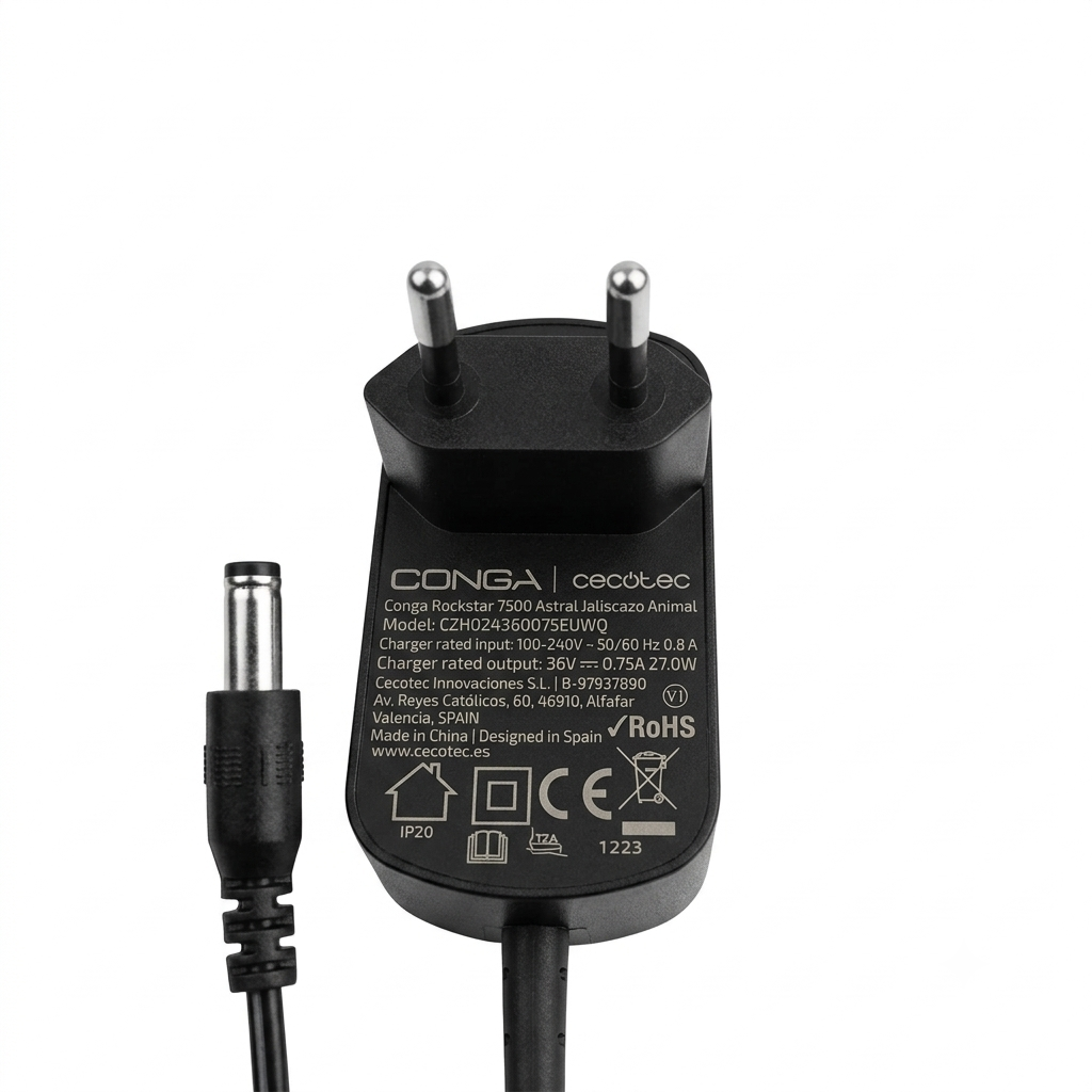 Cargador Fuente de Alimentación 36V 0.75A 27W para Conga Rockstar 7500 Astral Flex Animal - SKU 79598