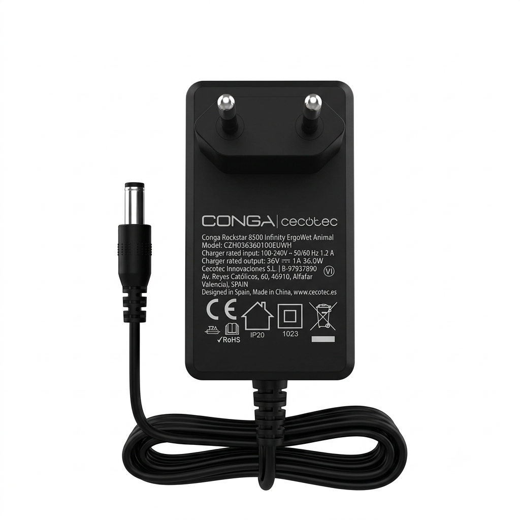 Cargador Fuente de Alimentación 36V 1A 36W para Conga Rockstar 8500 Infinity ErgoWet Animal - SKU 79618