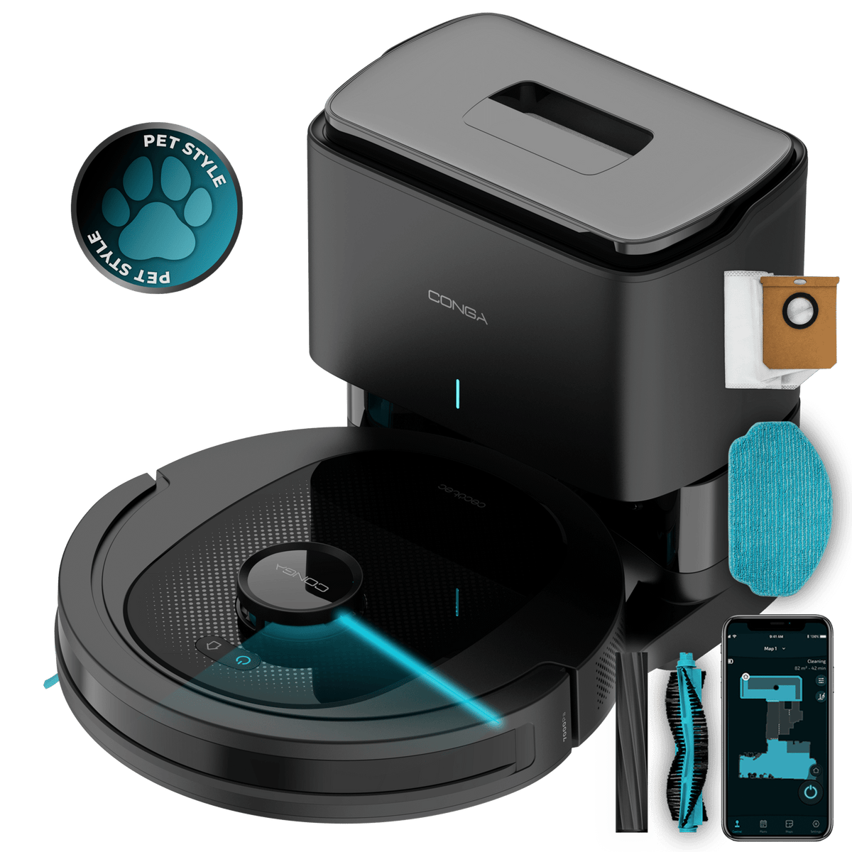 Recambios y repuestos originales CONGA 8490 ULTIMATE ULTRA POWER HOME Referencia eu01-100082