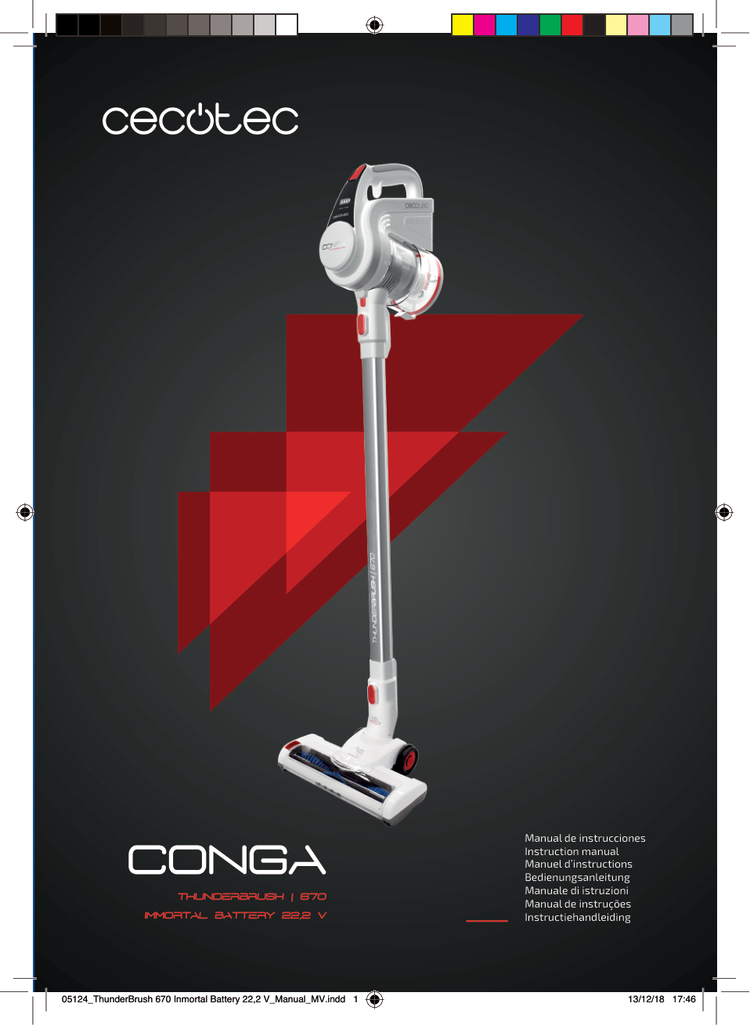 Recambios y repuestos originales CONGA THUNDERBRUSH 670 IMMORTAL BATTERY 22. 2 V Referencia 05124