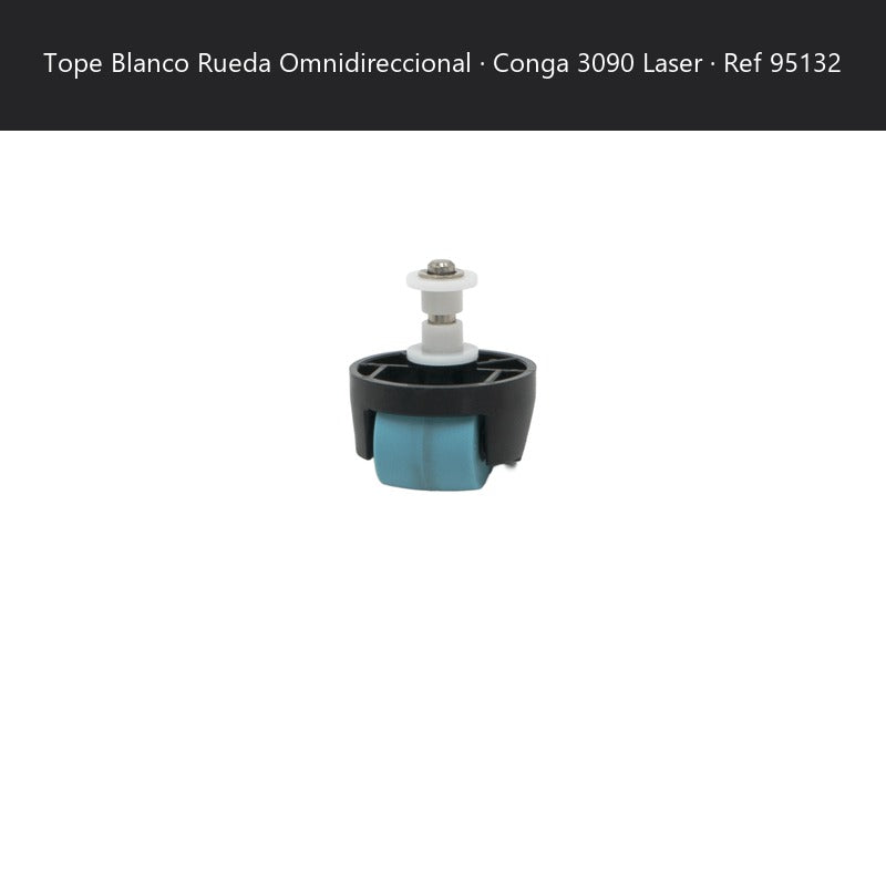 Repuesto original Cecotec para TOPE BLANCO RUEDA OMNIDIRECCIONAL ROBOT ASPIRADOR CONGA 3090 LASER REF: 95132 SKU 95132