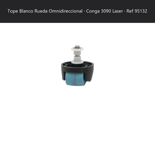 Repuesto original Cecotec para TOPE BLANCO RUEDA OMNIDIRECCIONAL ROBOT ASPIRADOR CONGA 3090 LASER REF: 95132 SKU 95132