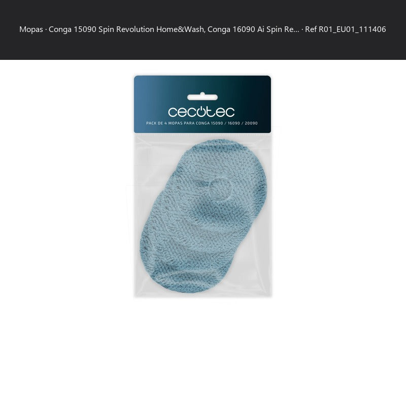 Repuesto original Cecotec para MOPAS CONGA 15090 SPIN REVOLUTION HOME&WASH REF: R01_EU01_111406 SKU R01_EU01_111406